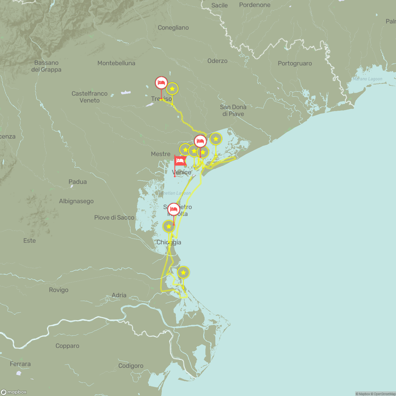 Static preview of the route map
